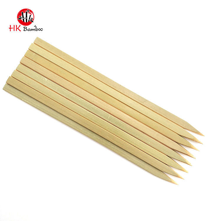 Flat Bamboo Skewers are smooth and splinter & sawdust free with high quality manufacturing process.It is sustainable and compostable.  