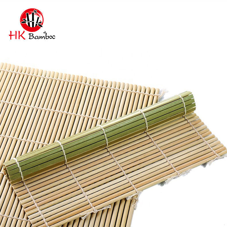 Bamboo Sushi Mat are made of 100% natural Mao bamboo which are reusable and eco-friendly.It's eco-friendly and 100% safe for your health both hot and cold drink. 