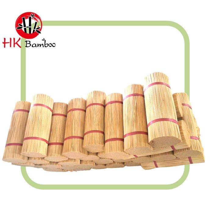 the bamboo sticks for incense are straight, nice holding and long enough for all standard incense sticks.These Bamboo sticks are clean and smooth without any splinter and large sawdust. 